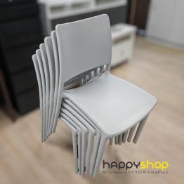 灰色可疊膠椅 (特價品) (每張$150)