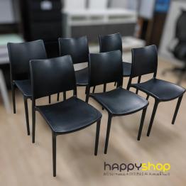 Black Stackable Plastic Chair (Discounted Item) ($100 each)