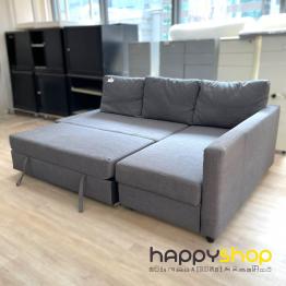 L-Shape Fabric Sofa Bed with Storage